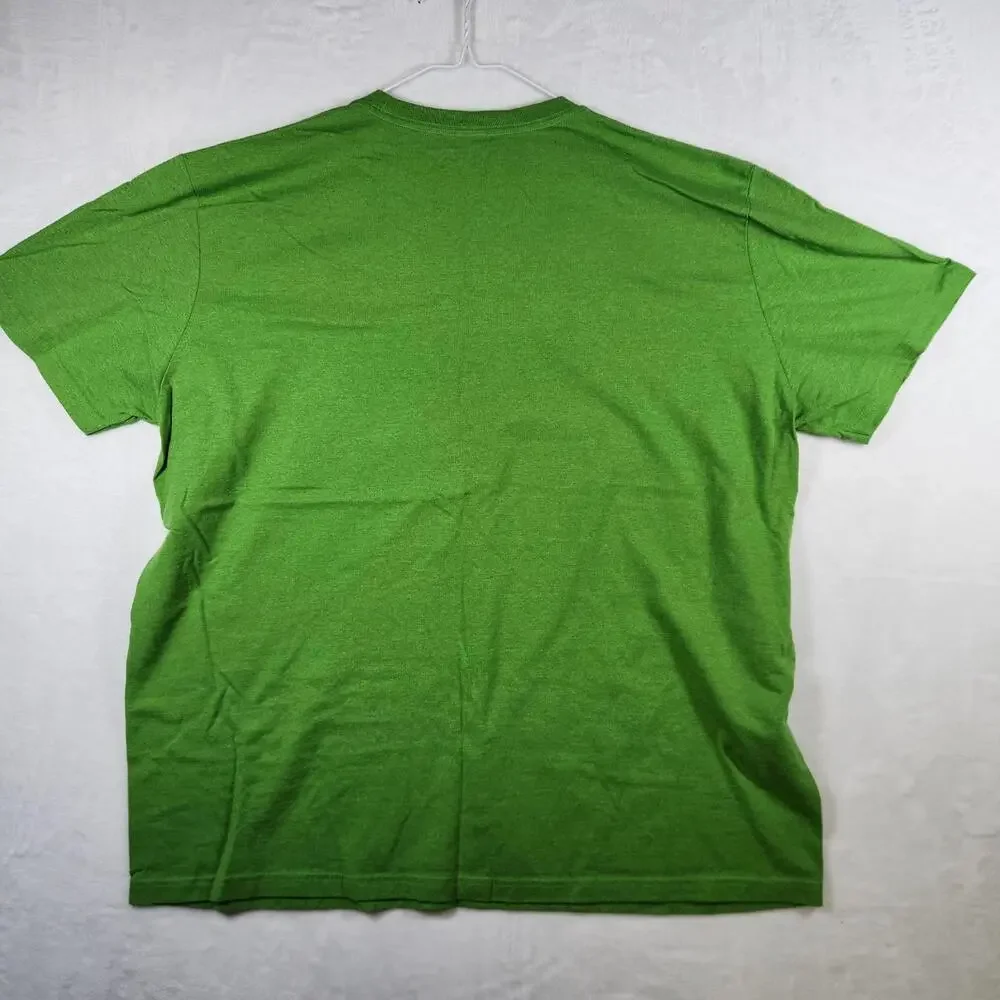 The North Face Green‎ Tshirt Spellout Logo Size XL